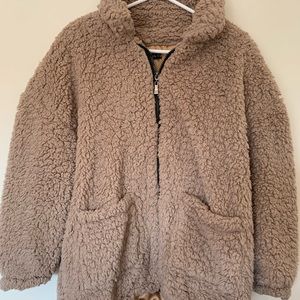 Women’s Beige Soft Teddy Jacket